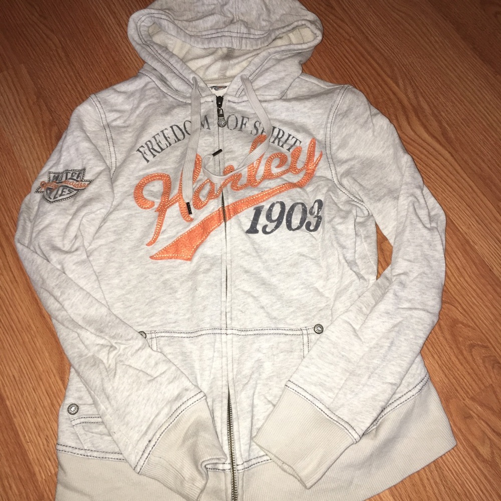 RARE Harley Davidson Zip up